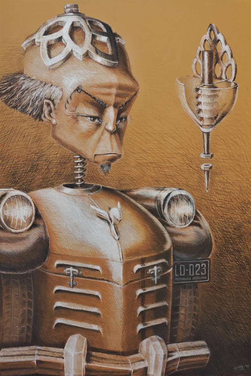 Obra de Luis Dona de la muestra Personajes Fantásticos
